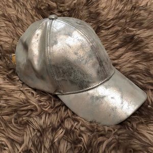 Silver Holographic Baseball Cap